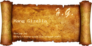 Hang Gizella névjegykártya